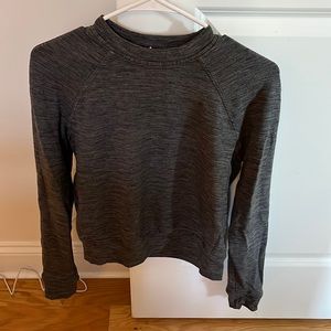 Lululemon modal Heathered black crew neck